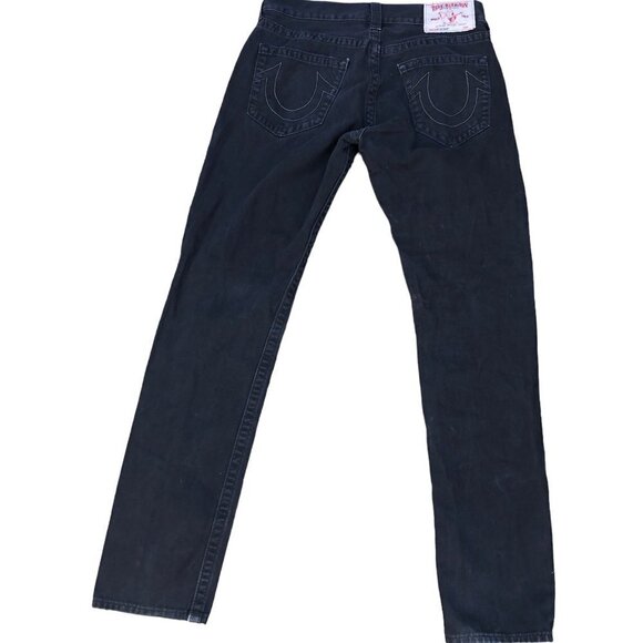 TRUE Religion Jeans Size 32 SKINNY Black - Picture 4 of 8